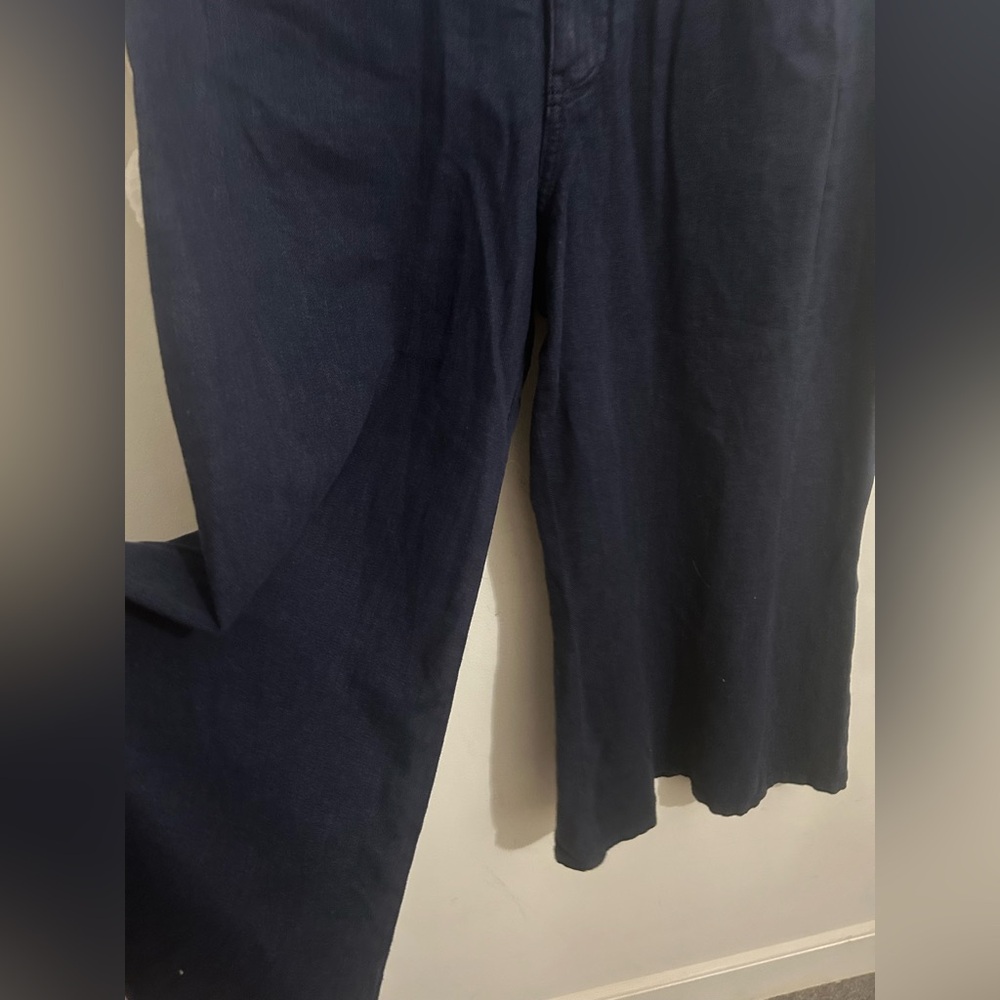 Anthropologie The Adi Linen Blend Crop Mid-Rise Flare Pants by Pilcro NWT! - Picture 6 of 11